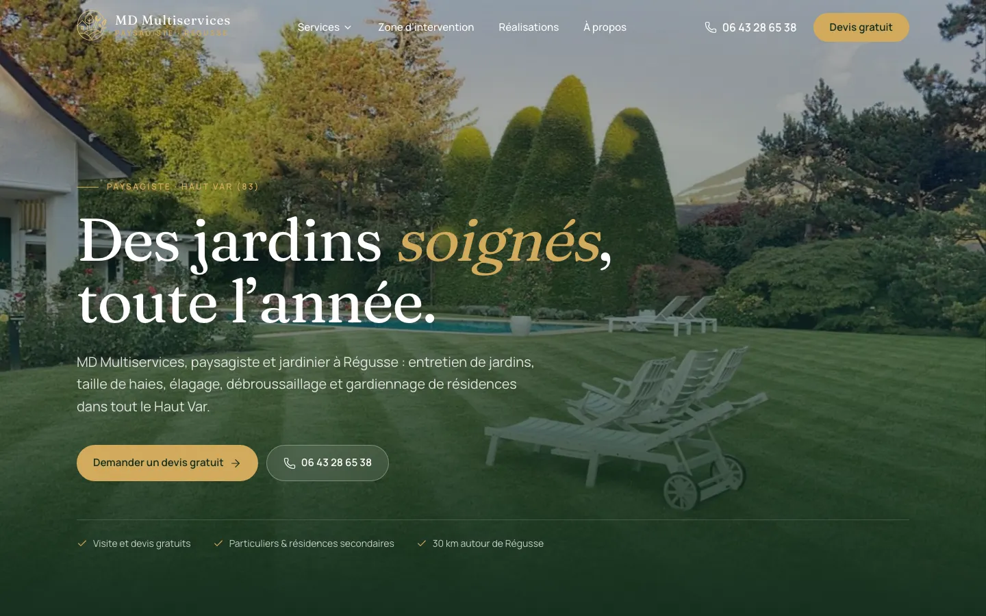 Page d’accueil du site md-multiservices.fr